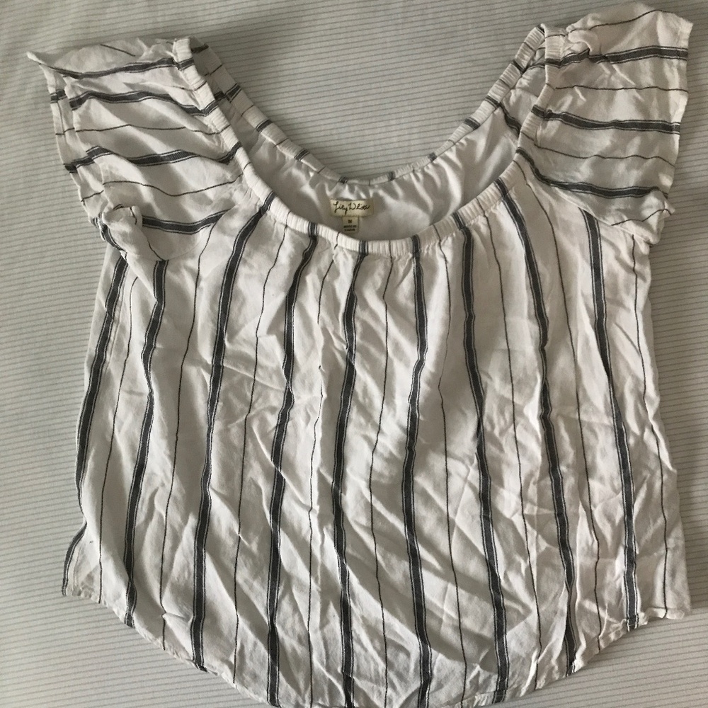 Striped crop top size M